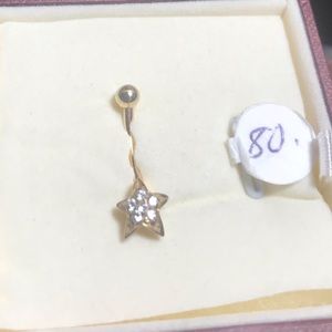 NWT 14kt belly button ring